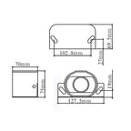 12V / 24V Waterproof Voice Reversing Horn Alarm Buzzer, with Cable, Reversing Horn