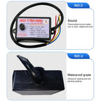 12V / 24V Universal Car Horn Controller 12 Sound Effects Sound Control Speaker, 12 Sound