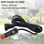 12V Car Refrigerator Compressor Extension Power Cable, 2m