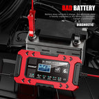 FOXSUR FBC1206F 12V 6A Car Motorcycle Battery Charger Smart Repair Multi-function Charger, EU Plug, US Plug, UK Plug, AU Plug