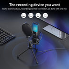 Yanmai SF-777R RGB Light Desktop Noise Reduction Microphone with Anti-spray Net, SF-777R
