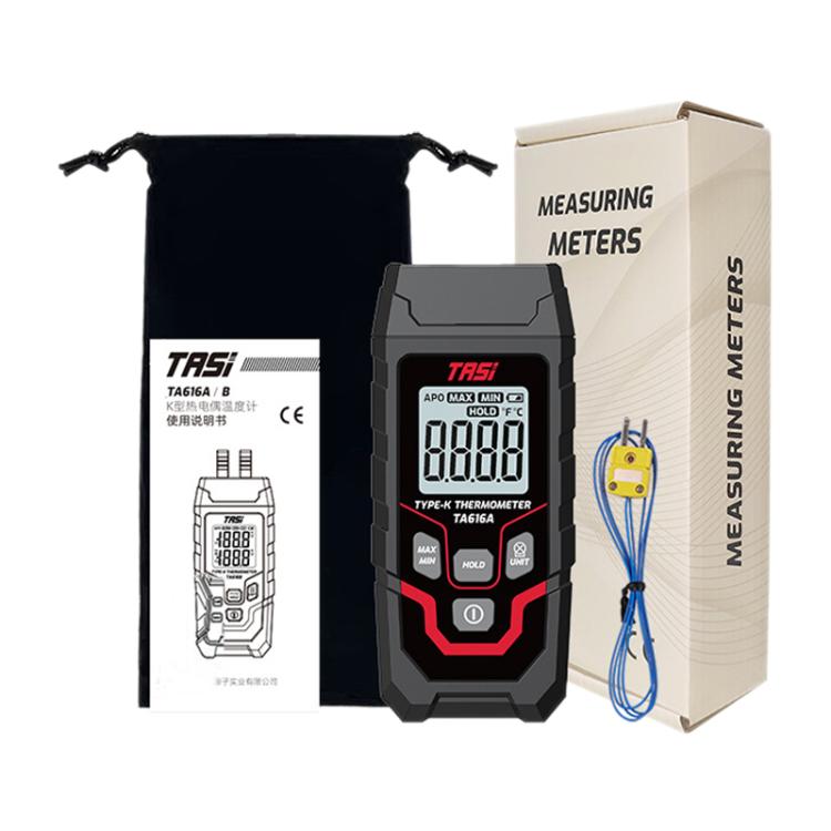 TRSI TA616A Industrial Handheld K-Type Thermocouple Thermometer, Single Channel, Basic Version, TA616A