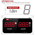 TRSI TA623A Industrial Wall-mounted Thermometer Hygrometer, Built-in Probe, TA623A