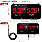 TRSI TA623B Industrial Wall-mounted Thermometer Hygrometer, External 5-meter Probe, TA623B