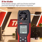 TRSI TA640A Handheld High Precision Wind Speed Instrument Wind Volume Tester, TA640A
