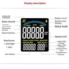 Portable Measuring Speed Meter Digital Display Laser Tachometer, TASI Non-contact, TASI Contact, TASI Contact and Non-contact Dual Use