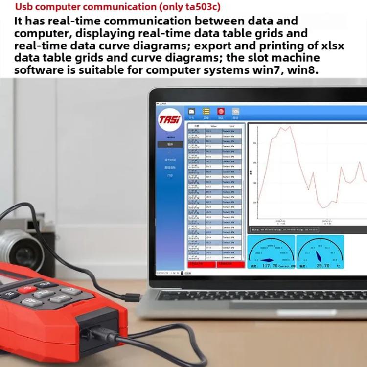 Portable Measuring Speed Meter Digital Display Laser Tachometer, TASI Non-contact, TASI Contact, TASI Contact and Non-contact Dual Use