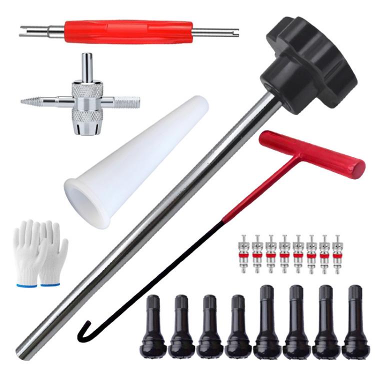 23pcs / Set Car Tire Repair Tool Valve Installation Tool Set, 23pcs / Set