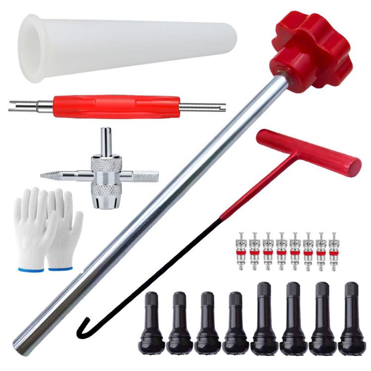23pcs / Set Car Tire Repair Tool Valve Installation Tool Set, 23pcs / Set