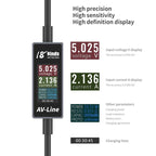 18 Kinds AV-Line Pro 1.2m Intelligent Detection Charging Data Cable, Type-C to  8 Pin, Type-C to Type-C