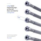 18 Kinds Precision Magnetic Super Hard Screwdriver, A Pentalobe, B Phillips, C External Cross, D Tri-Wing, E Allen