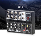 TEYUN Q48 8-Channels Microphone Audio Mixer, Q48