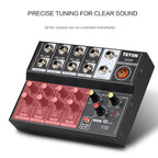 TEYUN Q48 8-Channels Microphone Audio Mixer, Q48