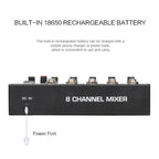 TEYUN Q48 8-Channels Microphone Audio Mixer, Q48