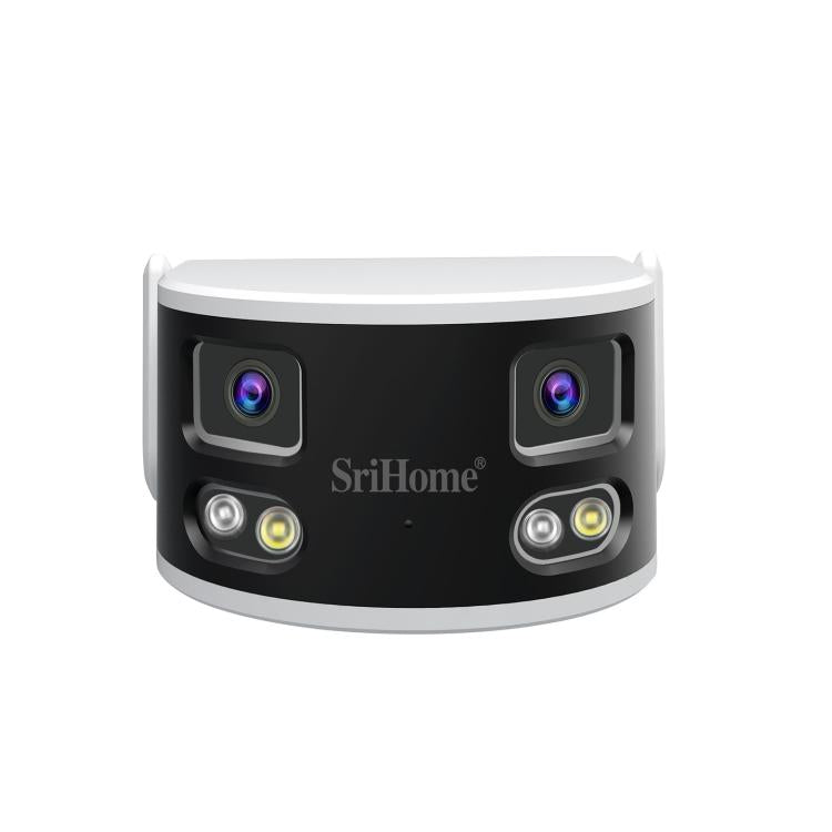 SriHome SH070 4MP Binocular Stitching Ultra-wide Angle Waterproof Camera Supports Full-color Night Vision, AU Plug, UK Plug, EU Plug, US Plug