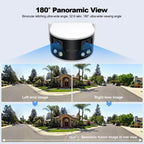 SriHome SH070 4MP Binocular Stitching Ultra-wide Angle Waterproof Camera Supports Full-color Night Vision, AU Plug, UK Plug, EU Plug, US Plug