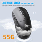 HXSJ T68 3 Modes Wired 2.4G BT5.1 Wireless Lightweight Gaming Mouse, T68