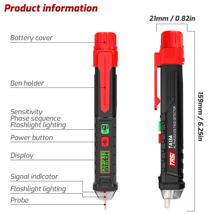 TASI TA13A Intelligent Circuit Test Multi-function Test Pen, TA13A