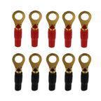 10 Pairs / Set 8GA Car Audio Modification Brass Terminal Crimp, 10 Pairs / Set