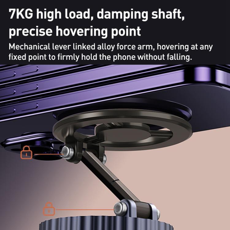 BDK102 Vacuum Adsorption Magnetic Folding Car Phone Holder, BDK102