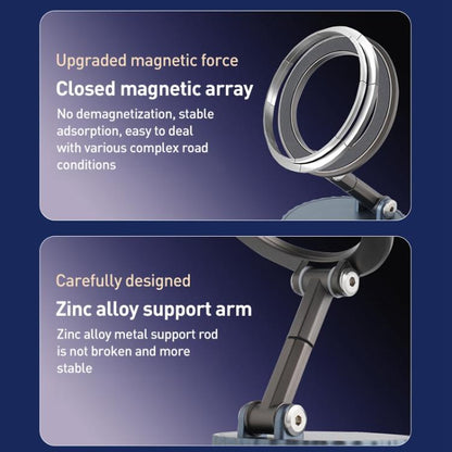 BDK103 Vacuum Adsorption Magnetic Folding Car Phone Holder, BDK103