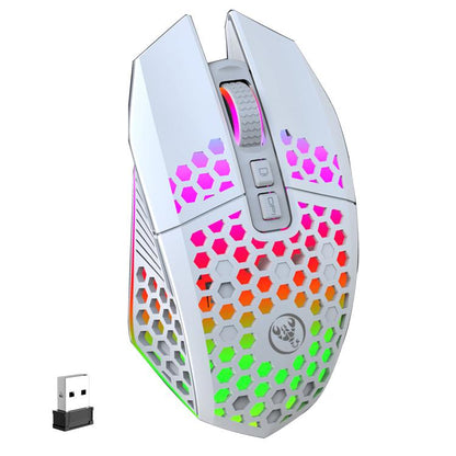 HXSJ T500 Hole Mouse 2.4G Backlight Rechargeable Wireless Mouse