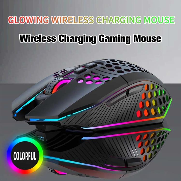 HXSJ T500 Hole Mouse 2.4G Backlight Rechargeable Wireless Mouse