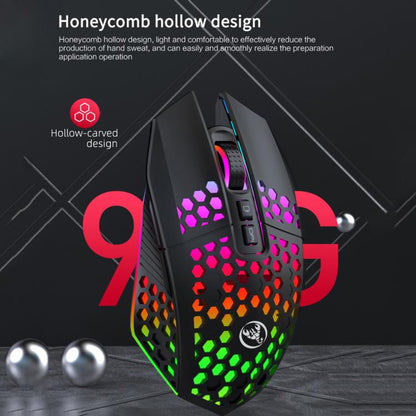 HXSJ T500 Hole Mouse 2.4G Backlight Rechargeable Wireless Mouse