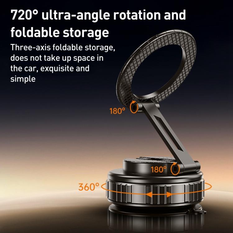 G712 Three-axis Folding Vacuum Adsorption Magnetic Car Phone Holder, G712