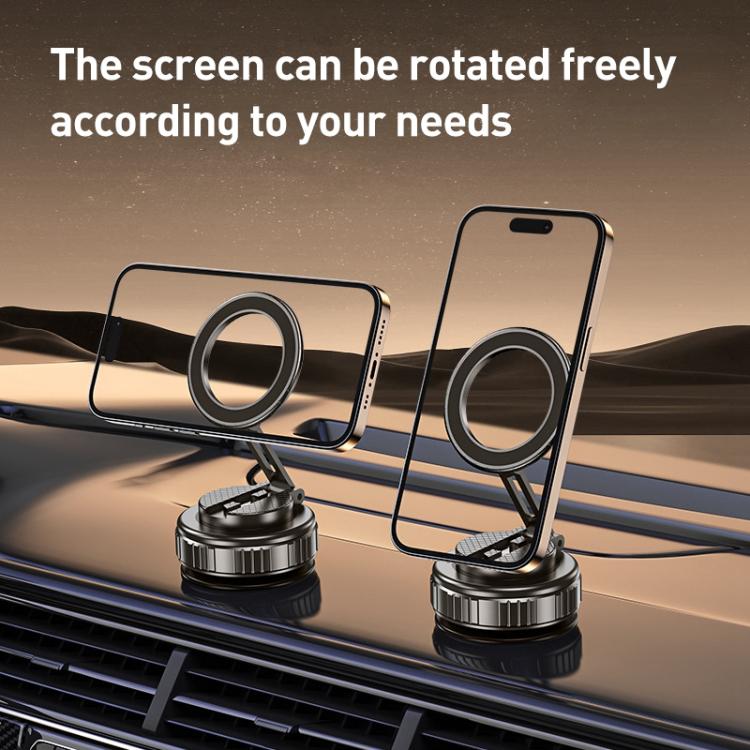 G712 Three-axis Folding Vacuum Adsorption Magnetic Car Phone Holder, G712