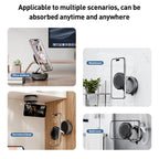 K10A Three-axis Folding Vacuum Adsorption Magnetic Car Phone Holder, K10A (White), K10A (Black), K10A (Grey)