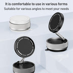 K10A Three-axis Folding Vacuum Adsorption Magnetic Car Phone Holder, K10A (White), K10A (Black), K10A (Grey)