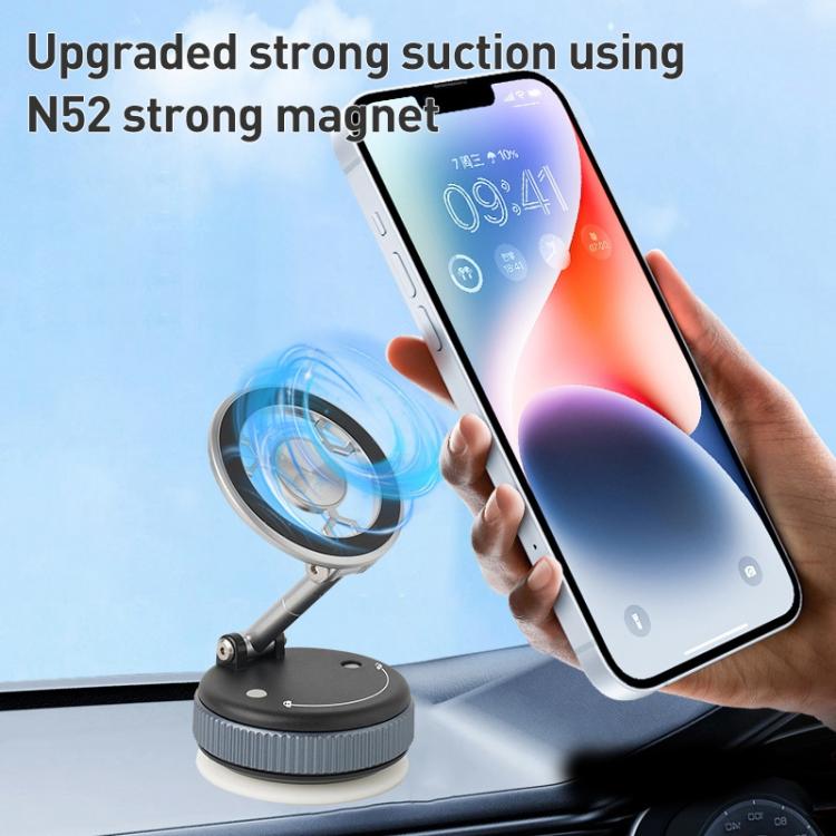 XZK101 Folding Vacuum Adsorption Magnetic Car Phone Holder, XZK101