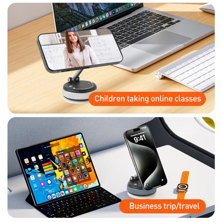 XZK103 Folding Vacuum Adsorption Magnetic Car Phone Holder, XZK103