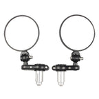 2pcs/Set Folding Motorcycle Handlebar Rearview Mirror Round Reversing Mirror, Universal Reversing Mirror