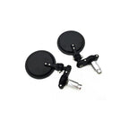 2pcs/Set Folding Motorcycle Handlebar Rearview Mirror Round Reversing Mirror, Universal Reversing Mirror