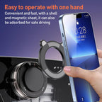 J33 Vacuum Adsorption Magnetic Car Phone Holder, J33 (Black), J33 (White)