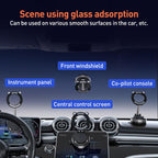 J33 Vacuum Adsorption Magnetic Car Phone Holder, J33 (Black), J33 (White)