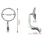 2pcs/Set Universal Motorcycle Electric Vehicle Handlebar Rearview Mirror, Universal