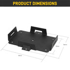 Aluminum Battery Tray Battery ?Fixed Bracket? for 12V/6V, 7-15AH Batteries with Adjustable Fixing Strap