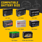Aluminum Battery Tray Battery ?Fixed Bracket? for 12V/6V, 7-15AH Batteries with Adjustable Fixing Strap