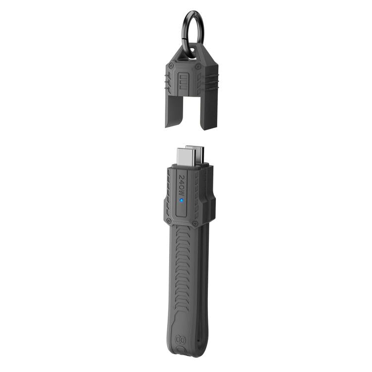 Portable Keychain 80Gbps 240W USB4 Type-C / USB-C Charging Cable