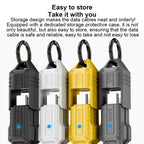 Portable Keychain 80Gbps 240W USB4 Type-C / USB-C Charging Cable