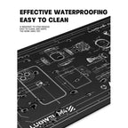 Luowei LW-M4 15.6-inch High-Temperature Resistant Insulation Silicone Repair Pad, Luowei LW-M4