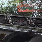 6pcs/Set Forged Gold Foil Carbon Fiber Car Engine Side Vents Decorative Sticker for Chevrolet Corvette C8 2020-, Left and Right Driver, Engine Side Vents