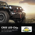 7 inch H4 / H13 DC 9V-30V 4000LM 6000K 40W 7 inch Car Round Shape LED Headlight Lamps for Jeep Wrangler, DC 9V-30V 4000LM 6000K 40W