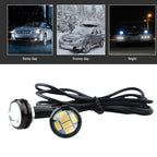 10 PCS 23mm 6LEDs SMD-5730 DC9-80V Motorcycle Eagle Eye Light, 6LEDs SMD-5730, 6LEDs SMD-5730(White Light)