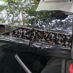4pcs/Set Forged Gold Foil Carbon Fiber Car Roof Sides Decorative Sticker for Chevrolet Corvette C8 2020-, Left and Right Driver, Roof Sides