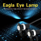 10 PCS 18mm 1.5W DC9-80V Motorcycle Eagle Eye Light Single Lens, 18mm Single Lens(Yellow Light), 18mm Single Lens(Red Light), 18mm Single Lens(White Light)