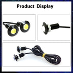 10 PCS 23mm 1.5W DC9-80V Motorcycle Eagle Eye Light Single Lens, 23mm Single Lens(White Light), 23mm Single Lens(Red Light), 23mm Single Lens(Yellow Light)